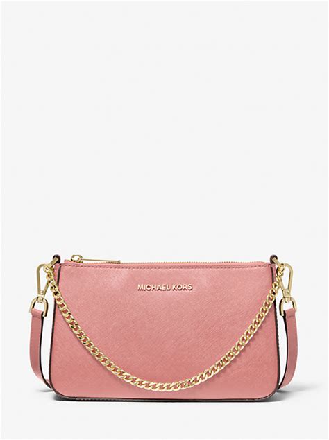 michael kors jet set saffiano crossbody with attach